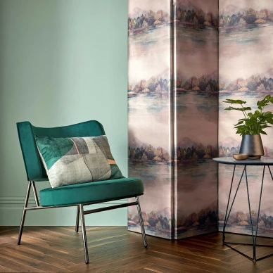 Lakeside vaaleanpunainen maisematapetti 1838 Wallcoverings image