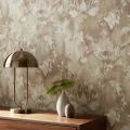 Ornamenta ruskea kuviollinen tapetti 1838 olohuoneeseen Wallcoverings