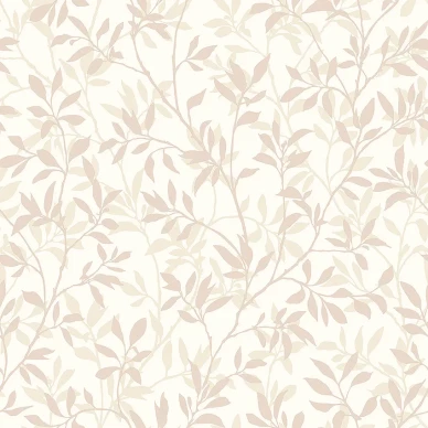 8603 roosa valkoinen lehtitapetti Borastapeterilta image