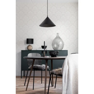 8620 harmaa medaljonkitapetti keittioon Borastapeterilta image