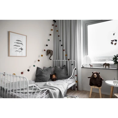 8643 valkoinen yksivarinen tapetti lastenhuoneeseen Borastapeterilta image