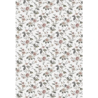 Marions Mural valkoinen kukkatapetti koko kuvio Borastapeterilta image