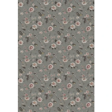 Marions Mural vihrea kukkatapetti iso kuvio Borastapeterilta image