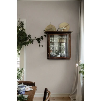 Weavers Wall beige yksivarinen tapetti ruokailuhuoneeseen Borastapeterilta image