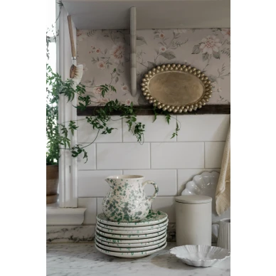 Lauras Cottage roosa romanttinen kukkatapetti Borastapeterilta image