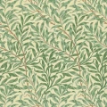 Willow Boughs vihrea lehtitapetti Morris Green
