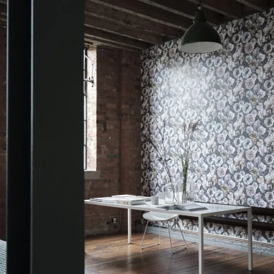 Designers Guild roosa kukkatapetti Pahari image