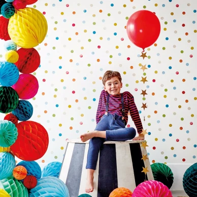 Bon Bon pilkullinen tapetti Harlequinilta lastenhuoneeseen HLTF112636 image