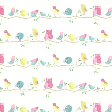 What a Hoot varikas iloinen lintutapetti Harlequinilta image