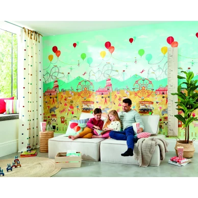 Lifes a Circus varikas sirkustapetti lastenhuoneeseen Harlequinilita image