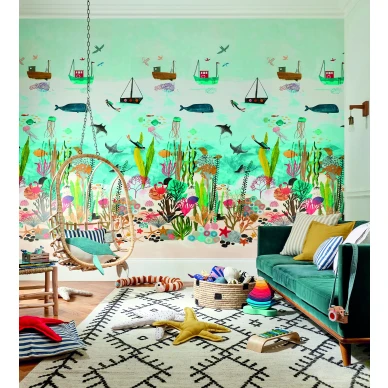 Above and Below hauska varikas merielamatapetti Harlequinilta image