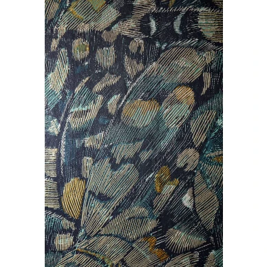 Lamina sininen graafinen tapetti lahikuva Harlequinilta image