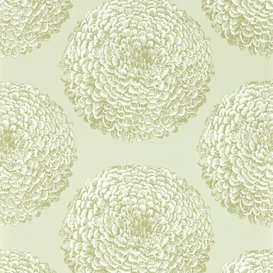 Elixity beige graafinen kukkatapetti Harlequinilta image