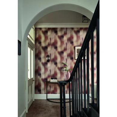 Oscillation roosa liila graafinen tapetti eteiseen Harlequinilta image