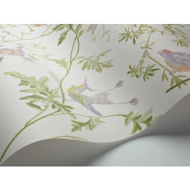 Valkoinen lintutapetti Cole et Sonilta Hummingbirds 100 14067 image