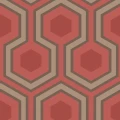 Hicks Grand punainen geometrinen tapetti Cole et Sonilta