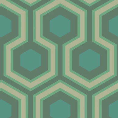 Hicks Grand vihrea geometrinen tapetti Cole et Sonilta image