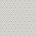 Hicks Hexagon beige harmaa geometrinen tapetti Cole et Sonilta