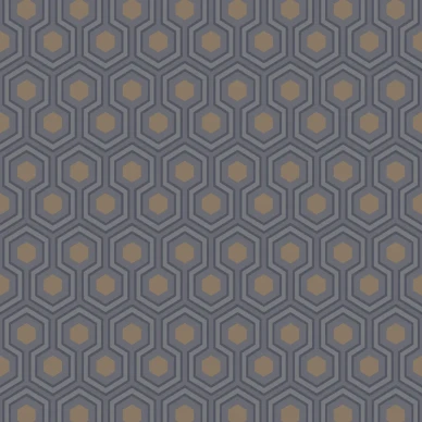 Hicks Hexagon harmaa pronssinen geometrinen tapetti Cole et Sonilta image