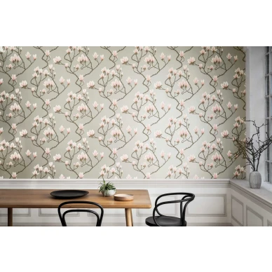 Magnolia kaunis harmaa kukkatapetti Cole et Sonilta image