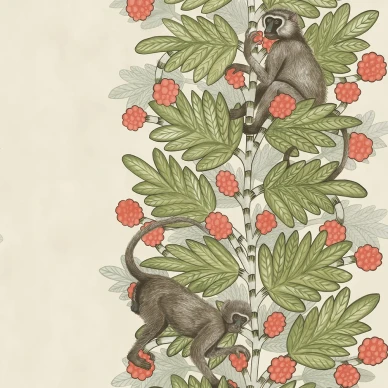 Acacia punainen vihrea lehtitapetti Cole et Sonilta 109 11051 image