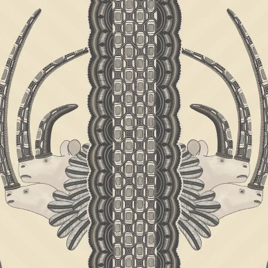 Jabu beige harmaa eksoottinen elaintapetti Cole et Sonilta 109 3014 image