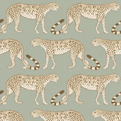 Leopard Walk beige vihrea elaintapetti Cole et Sonilta 109 2009 image