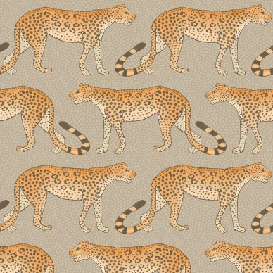 Leopard Walk oranssi elaintapetti Cole et Sonilta 109 2010 image