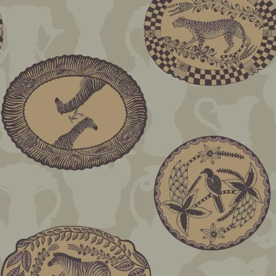 Matrinah vihrea kultainen elaintapetti Cole et Sonilta 109 4021 image