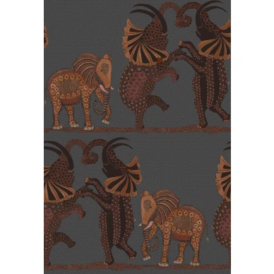 Safari Dance harmaa oranssi elaintapetti Cole et Sonilta 109 8040 image