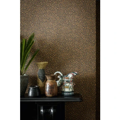 Senzo Spot kiva oranssi nahkakuvioitu tapetti Cole et Sonilta 109 6028 image