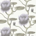 Summer Lily liila valkoinen kukkatapetti Cole et Sonilta 95 4023