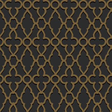 Treillage musta pronssinen geometrinen tapetti Cole et Sonilta 116 6025 image