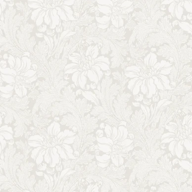 Acanthus valkoinen kukkatapetti Borastapeterilta 5352 image