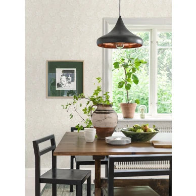 Valkoinen kukkatapetti Acanthus 5352 Borasilta image