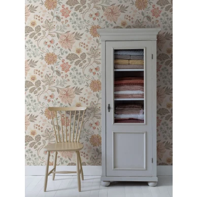 Alicia monivarinen kukkatapetti makuuhuoneeseen Borastapeterilta 2006 image