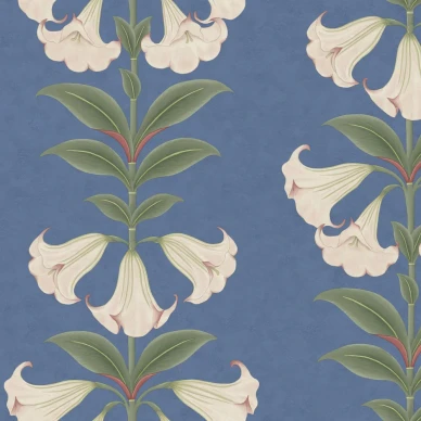 Angels Trumpet sininen kukkatapetti Cole et Sonilta 117 3008 image