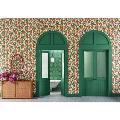 Bougainvillea punainen kukkatapetti olohuoneeseen Cole et Sonilta 117 6016 image