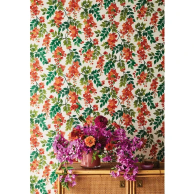 Bougainvillea punainen varikas kukkatapetti Cole et Sonilta 117 6016 image