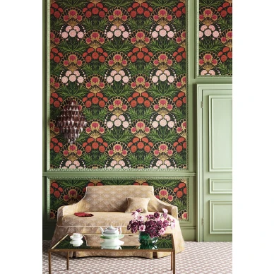 Flamenco Fan monivarinen kukkatapetti olohuoneeseen Cole et Sonilta 117 14043 image