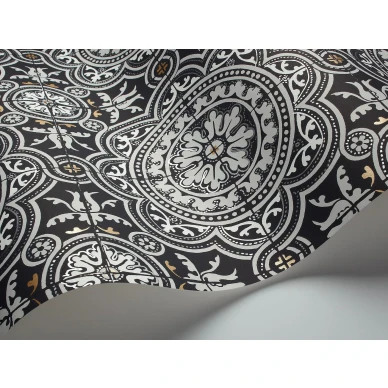 Piccadilly harmaa musta kuviollinen ruututapetti Cole et Sonilta 94 8045 image