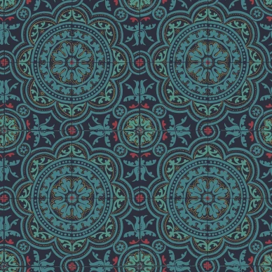 Piccadilly tummansininen kuviotapetti Cole et Sonilta 117 8021 image