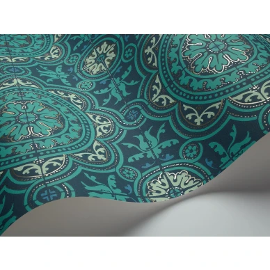 Vihrea sininen laattatapetti Cole et Sonilta Piccadilly 94 8043 image