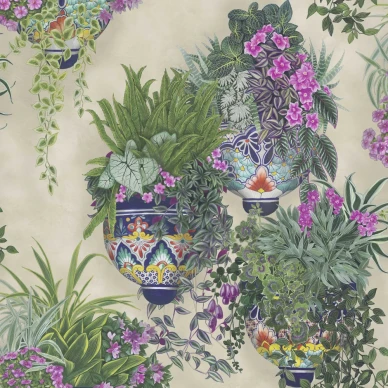 Talavera vaalea kukkatapetti Cole et Sonilta 117 9027 image