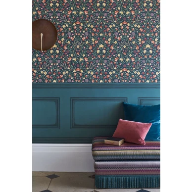 Court Embroidery tumma varikas kukkatapetti olohuoneeseen Cole et Sonilta 118 13031 image