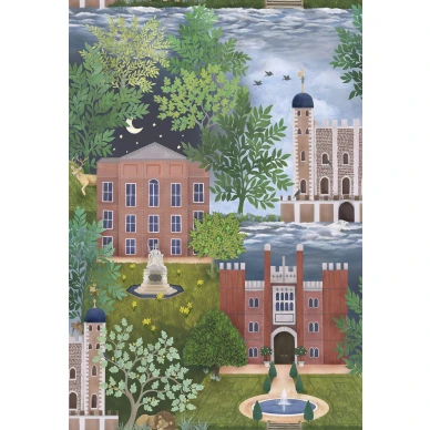 Palace Tales yksityiskohtainen kuninkaallinen linnantapetti Cole et Sonilta 118 1001 image