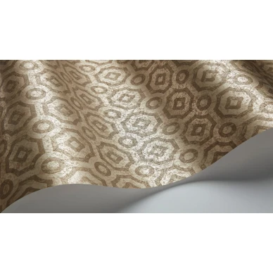 Queens Quarter gilver varinen geometrinen tapetti metallikiillolla Cole et Sonilta 118 10024 image