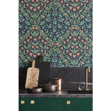 Tudor Garden varikas kukkatapetti keittioon Cole et Sonilta 118 2002 image