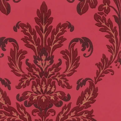 Herraskartano punainen klassinen kuviotapetti Pihlgren ja Ritolalta 68273 image