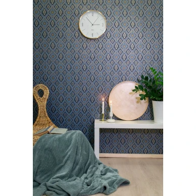 Klassinen ruudullinen paperitapetti Herttuanhovi 69305 Pihlgren ja Ritolalta image